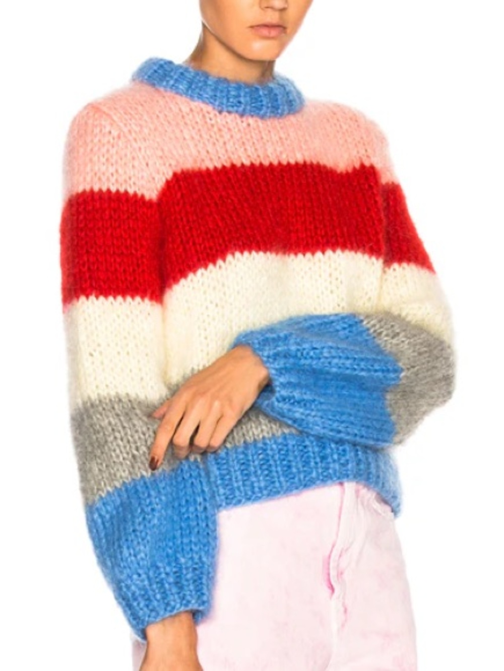 Ganni Julliard mohair chunky knit sweater size S